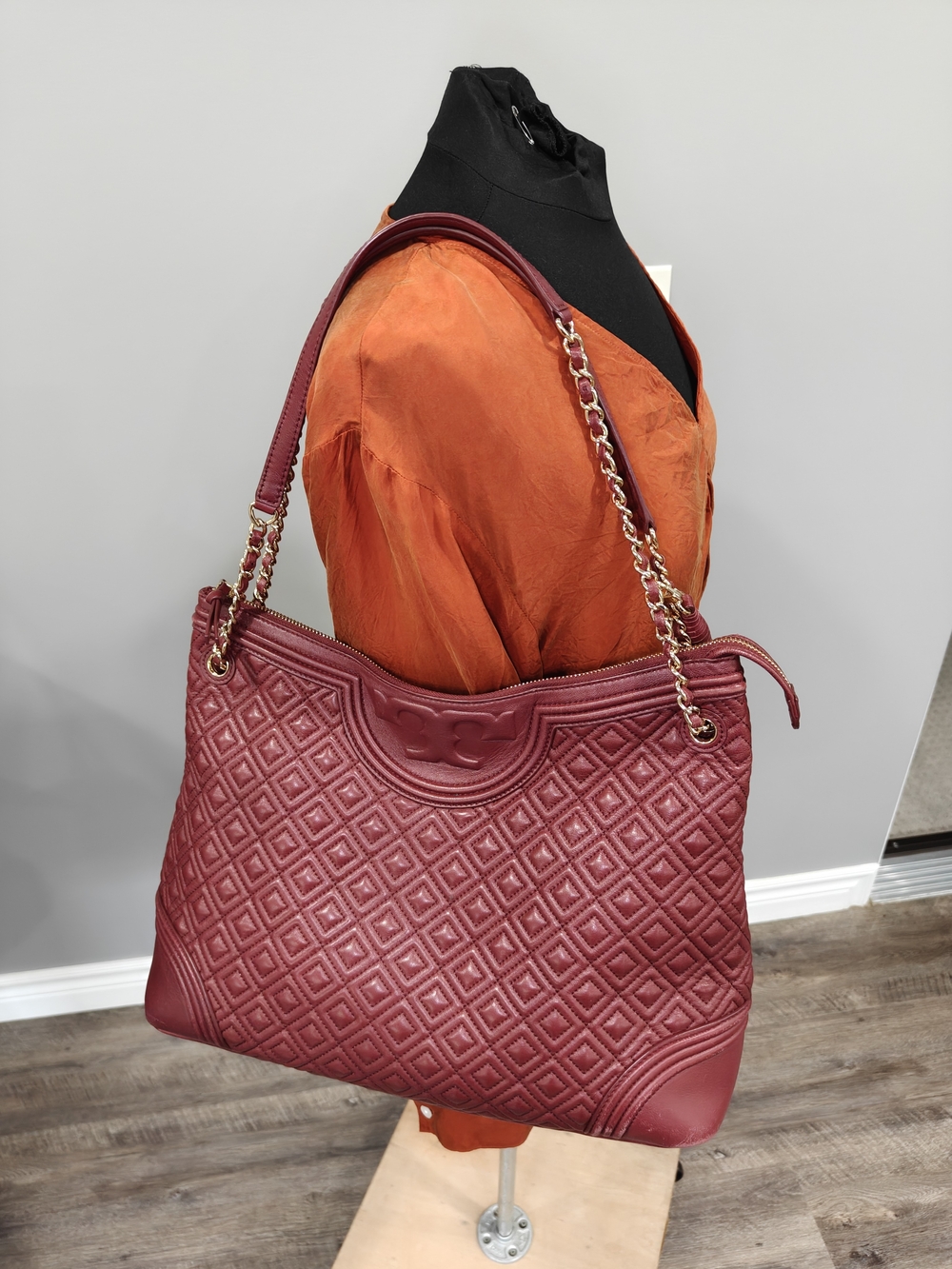 Tory Burch Fleming Quilted Leather Bag